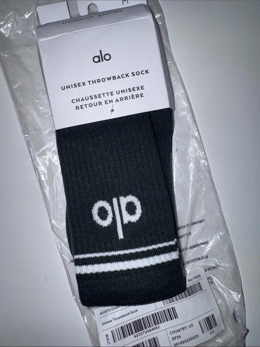 Alo Unisex Throwback Sock
